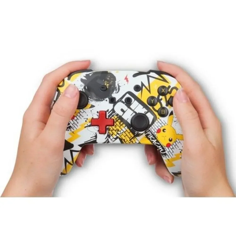Nintendo Switch Grafitti Enhanced Wireless Controller Pokemon Pikachu New Sealed